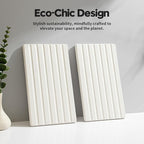 2PCS Water Absorbing Stone Drying Tray Mat for Bathroom Sink & Kitchen Counter Organizer, Quick Dry Dish Soap Dispenser Sponge Holder, Vanity Sink Caddy, Drink Bar Coaster, White - 10"*6"