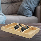 MAGICLULU Sunglasses Organizer Tray 4-Grid Glasses Display Stand Wear-Resistant Storage for Eyewear Home Closet Organization