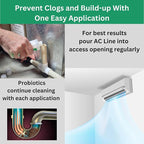 AC Drain Line Cleaner - 4 Pack / 12 Month Supply - Cleans HVAC drain lines, condensate lines, and more