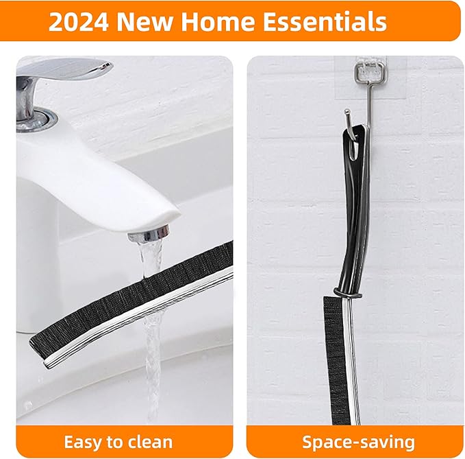 3Pcs Hard-bristled Crevice Cleaning Brush, Multifunctional Thin Gap Scrub Brush, Bathroom Cleaner Tools for Household Use, Kitchen, Window, Toilet, Grout, Faucets, Car