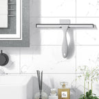 AmazerBath Squeegee for Shower Glass Doors - All-Purpose Squeegee with Hook for Shower Doors, Windows, Mirrors, Tiles and Car Glass, 12 Inches