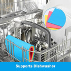 HOMEXCEL Swedish Dishcloths for Kitchen 20 Pack, Sponge Dish Cloth for Counters & Washing Dishes, Reusable and Absorbent Paper Towels, 3 Colors Assorted