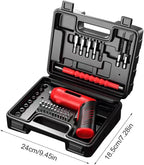 USB Rechargeable Screwdriver, Cordless Screwdriver Set, Powerful Screwdriver Kit, Battery Powered Screwdriver, LED Light Screwdriver, Compact Electric Screwdriver, Home Repair Tool Kit
