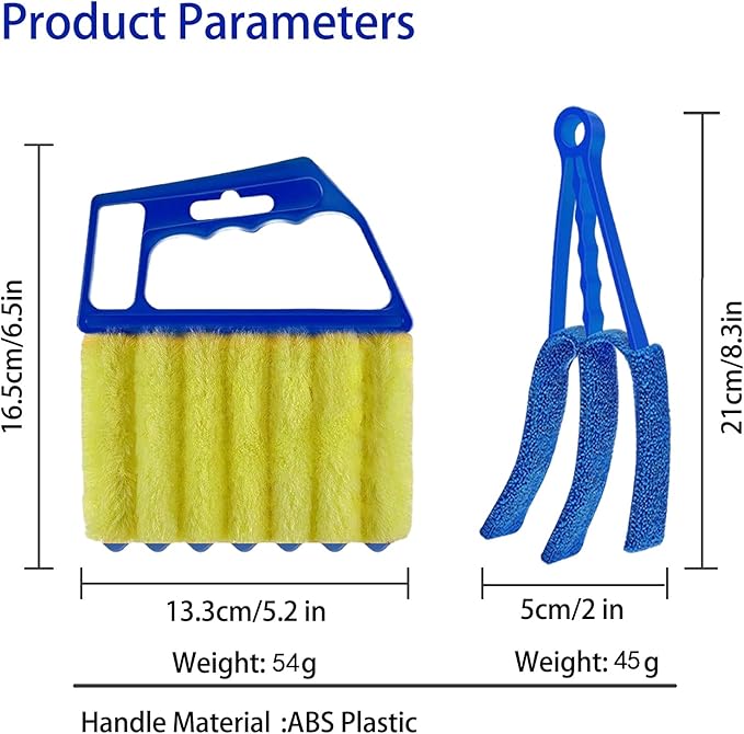 Blind Cleaner Duster Tool, Blinds Cleaner Tool, Extra Washable Blind Duster Sleeve - Microfiber Louver Cleaning Tool for Vents, Air Vent Cleaner and Dusting(8-Pack)