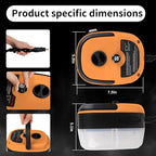 Handheld Steam Cleaner, 2500W Pressurized Steam Cleaner with 3 Brush Heads, Portable Steam Cleaner for Home, Car, Furniture, Kitchen, Bathroom and Wall, Orange