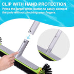 Sepetrel Pool Brush Head for Cleaning Walls,Heavy Duty Inground/Above Ground Swimming Pool Round Scrub Brushes with Premium Strong Bristle & Reinforced Aluminium Back