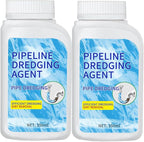 Pipeline Dredging Agent, Drain Clog Remover, Powerful Pipe Dredging Agent Powder, Sink and Drain Pipe Unclogging Agent For Kitchen Toilet (2)