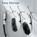 Scrub Brush Set, Heavy Duty Scrub Brushes Crevice Cleaning Brush with Stiff Bristles, 3 Different Brushes Included for Household Use, Grout, Tile, Bathroom, Kitchen, Bathtub, Floor