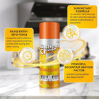 Liapu 3PCS All Purpose Cleaner, Heavy Duty Degreaser Cleaner Spray, Lemongrass Scent Oven Cleaner Clean Up Kitchen Oil Stains Cleaning Tools For Stove Top & Induction Cooktop and Grill