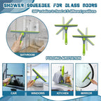 11 Pcs Cleaning Brush Set with Squeegee Crevice Gap Brushes Handheld Scrub Brush and Hard Bristle Detail Brushes Multi-Purpose Household Cleaning Tools for Kitchen Bathroom Sink Grout Window