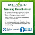 GARDEN GURU Eco Super Strong Garden Trowel with Ergonomic Wood Handle - 100% Recycled Stainless Steel - Rust Resistant - FSC Certified Wood - Perfect Tool for Gardening Weeding Transplanting & Digging