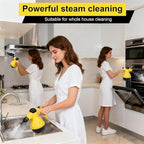 Handheld Steam Cleaner for Home, Powerful Pressurized Steam Cleaner Natural Steamer for Cleaning Car, Bathroom, Shower, Upholstery, Grout, Window, Grease