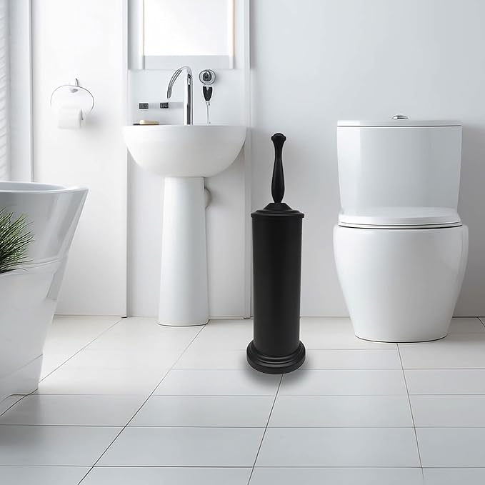 Matte BlackToilet Bowl Brush with Holder, Durable Bathroom Cleaning Tool, Modern Design for Easy Toilet Maintenance, Bathroom Cleaner Brush for Efficient Cleaning and Hygiene