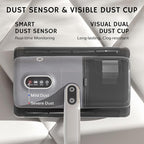 AIRTHEREAL M1 Mattress Vacuum Cleaner, 6 in 1 Bed Vacuum with High-Frequency Vibration - 80,000 RPM Dual Brushroll Rotation, UV-C Light, 14Kpa Suction, Dust Sensor, Ultrasonic and Heating Tech