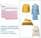 Polecasa 3Pcs Premium 125g Diamond Mesh Laundry Bags, 2 Jumbo 24 x 24 Inches Durable Laundry Wash Bags with Sturdy Zipper