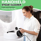 Steam Cleaner, Handheld Pressurized Steamer with 10-Piece Accessory Set, Multipurpose Portable Upholstery Steamer Cleaning with Safety Lock, All Natural Steam Cleaner for Home, Upholstery, Car, Floor