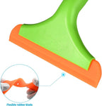 Gomake Small Silicone Squeegee Window Shower Squeegee,Auto Water Blade Squeegee for Shower Glass Door,Car Windshield, Window, Mirror, Bathroom,Countertop Cleaning