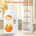 1L Sweet Orange Floor Cleaning Solution Compatible with Roborock&Eufy&iRobot&Ecovacs&Dreame&Shark, Fragrance Deodorization, Deep Cleans for Multiple Hard Floors, Suitable With All Robot Vacuum