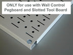 Pegboard Organizer Wall Control Metal Pegboard Tool Storage Kit with Accessories