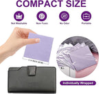SEVENWELL 50pcs Jewelry Cleaning Cloth Purple Polishing Cloth for Sterling Silver Gold Platinum Small Silver Polish 8x8cm