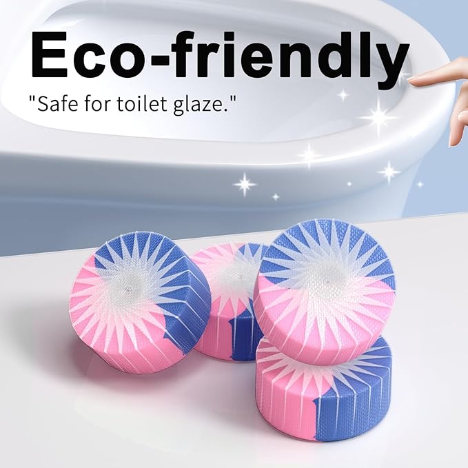 Automatic Toilet Bowl Cleaner Tablets,30 Pack Toilet Blue Tablets For Tank Long Lasting,Two-tone In Tank Cleaner Tabs,Bathroom Cleaner (30, BLUE&GREEN)