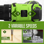 16.8V Cordless Drill, DEGLASERS Electric Power Drill with Battery and Charger, 3/8”Keyless Chuck, 2 Variable Speed, 20+1 Torque Setting for Man/Women Home Use