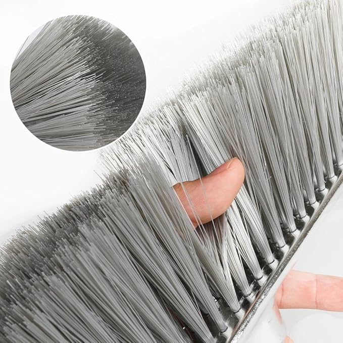 Indoor Soft Bristles Broom and Dustpan Angle Sweeping Dustpan and Broom with Long Handle for Kitchen Hardwood Floor Cleaning (Broom and Dustpan)