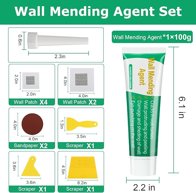 Drywall Repair Kit, Wall Mending Agent,Wall Surface Hole Fill Quick and Easy Solution