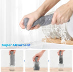 12 Pack Cleaning Cloth,Ultra Soft Absorbent Quick Drying Microfiber Cleaning rags,No scratches,Reusable,Washable,Lint Free Cleaning Towels for Kitchen,Window,Glass,car,11.8"×11.8",(Multicolor)