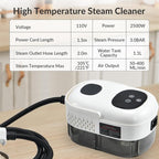 Handheld Steam Cleaner, Steam Shot Cleaner, 2500W High Heat Steamer for Bed Bugs, High Temperature Steamer for Car Detailing, Grout Steam Cleaner for Couch, Windows, Kitchen, Bathroom, Home
