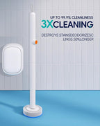 Disposable Toilet Cleaning System - Toilet Wand Kit with 48 High-Performance Refills, Wall Mounted Brush and Holder for Deep Cleaning Bathroom (2 Toilet Brush+48 Refills)