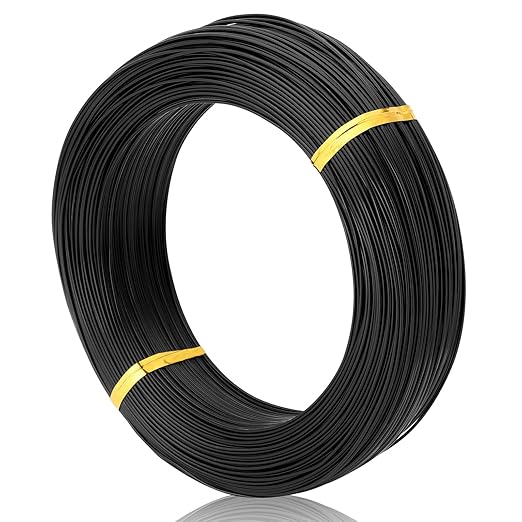 Black-1.0-Anodized Aluminum Bonsai Training Wire 250g Large Roll,Many Size to Choose,KSVZS Bendable Metal Wire for Crafts,Sculpting,Armature and Daily Use,Necessities for Family