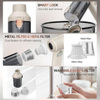 Car Vacuum, Handheld Car Vacuum Cleaner Cordless with Brushless Motor, 20000PA Suction High Power Rechargeable Vacuum Cleaner & Air Duster, 4-in-1 Portable Mini Hand Vacuum Blower with LED Display