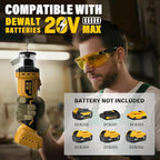 Cordless Drywall Cut-Out Tool for Dewalt 20V Battery, Brushless Rotary Saw, 30000 RPM, Adjustable Depth, Quick Bit Change, LED, Compact Spiral Saw for Cutting Wood Drywall,Sheetrock,Wood (Tool Only)