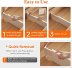 Lifewit 5 Pack 5" High Drawer Dividers 34-56cm/13.5-22" Adjustable Drawer Organizer for Clothes/Utensils, Expandable Drawer Separator in Dresser/Kitchen/Bedroom/Office Organization & Storage White
