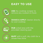 Affresh Cooktop Cleaning Kit, Safe for Glass & Ceramic Cooktops, Includes 5 oz cleaner, 5 pads, 1 scraper (Pack of 2)
