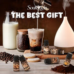 Coffee Fragrance Oils Set, Essential Oil for Diffuser, Diffuser Oil, Use for Soap Candle Making,Caramel Apples, Pumpkin Pie, Candy Corn, Halloween Cookies, Popcorn Balls, Snickers Bars