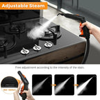 BEAMNOVA Steam Cleaner Electric Household Steamer High Pressure Multipurpose Rolling Cleaning Machine for Carpet Upholstery Floor Car Detailing Home Inside Water Container with Roller, White