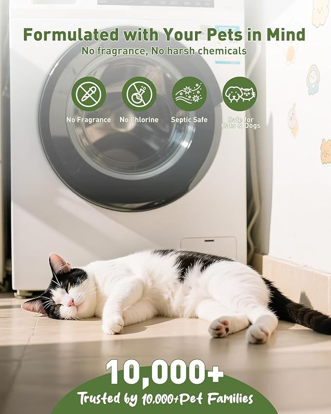 Washing Machine Cleaner Tablets – 36 Count for 18-Month Supply – Pet Hair & Odor Remover – Unscented, Septic Safe, Works with All Washers