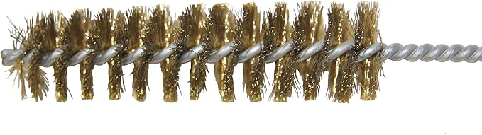 FryOilSaver Co. 27" Straight Deep Fryer Drain Cleaning Brush & Cooling System Cleaner Brush, Up to 750F High Heat Resistant Brass Bristle for Pipes & Sink Cleaning for Busy Kitchen & Restaurant - B52C