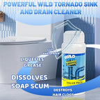 Drain Cleaner Powder, Powerful Pipeline Dredging Agent, Kitchen Unblocker, Sink and Drain Cleaner Powder for Kitchen Toilet（3Pcs）
