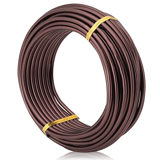 Bronze-3.5-Anodized Aluminum Bonsai Training Wire 250g Large Roll,Many Size to Choose,KSVZS Bendable Metal Wire for Crafts,Sculpting,Armature and Daily Use,Necessities for Family