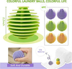 Reusable Dryer Balls Anti Static, 6 PCS Laundry Agitator Balls for Laundry, Non-Toxic Washing Balls Tangle Free for Washer, Softens Fabrics, Prevents Tangles, Enhances Cleaning (Large)