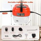 Moongiantgo Handheld Steam Cleaner 2500W High Pressure 1.5L Steamer for Cleaning, Portable Steam Cleaner for Home Kitchen Bathroom, Steam Cleaner for Car Detailing Grout Tile (Red)