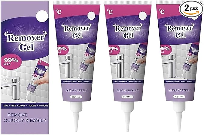 Household cleaning gel, removes dirt and odors, suitable for bathroom and kitchen tile grout, strong penetration, safe formula, won't damage surfaces (2-pack) (2)