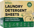 Renuv Laundry Detergent Sheets up to 100 Loads - Eco Friendly, Sustainable, Biodegradable & Liquidless Strips, 50 Sheets