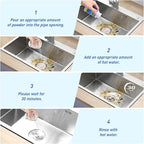 Powerful Sink Drain Cleaner - Fast Foaming Pipeline Dredging Agent for Kitchen Sink,Bathroom & Shower,Toilet Pipes (5pcs, sky blue)