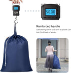 Polecasa Heavy Duty Large Laundry Bag with 130gsm Tear Resistant Fabric and Handles, Easy to Carry Dirty Clothes Drawstring Bag,Perfect for College Dorm, Travel, 2 Pack 28”x36”, Navy