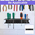 2 Pack Screwdriver Organizer Wall Mounted – Heavy Duty Rustproof Tool Organizer with Durable Design, Space-Saving Storage for Garage, Workshop, Home Workbench