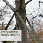 250' Tree Tie Strap Staking and Guying Material - Made in USA - 1,800 Lbs Strength, Olive Green